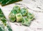 Polyhedral 7-Dice Set CHX27409 - Marble Green/Dark Green